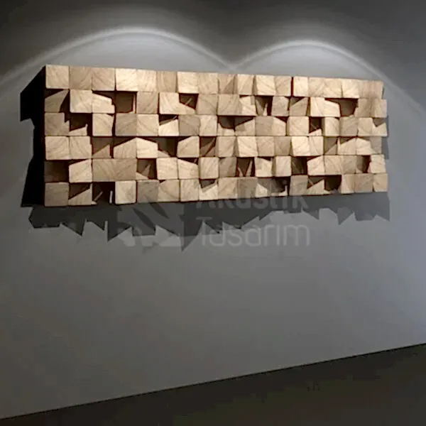 Akustik Difüzör Panel uygulaması