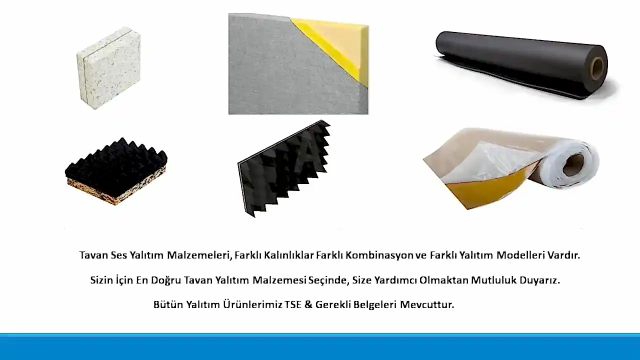 Tavan Ses Yalıtımı Modelleri
