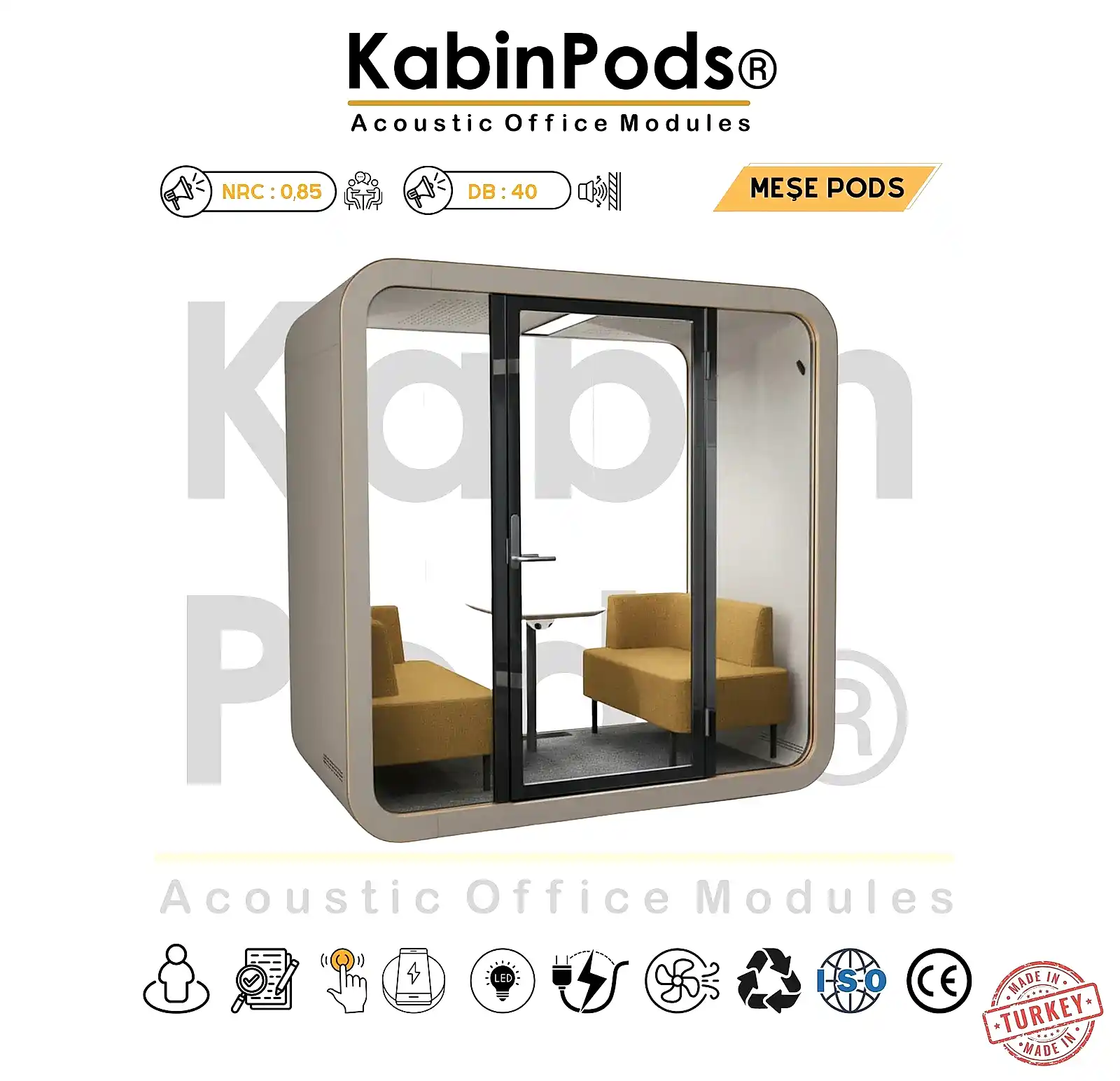 Ses Yalıtımlı Toplantı Kabini