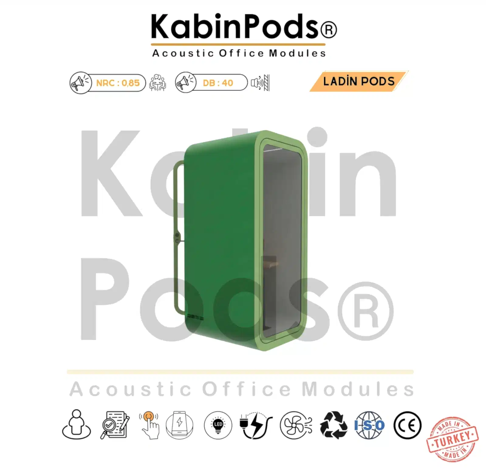 Ses Yalıtımlı Akustik Kabin