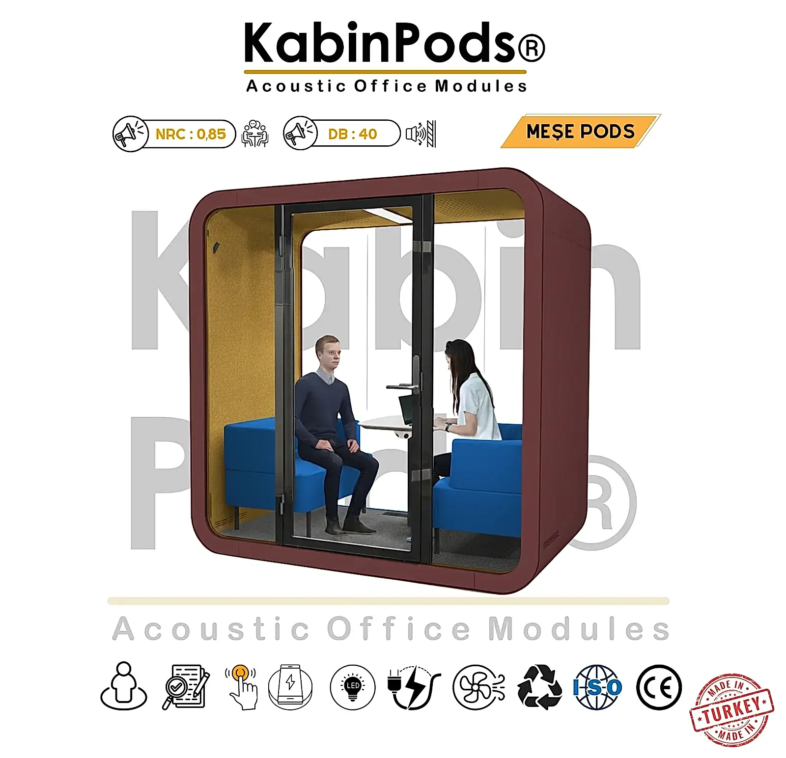 Akustik Ofis Toplantı Kabini 